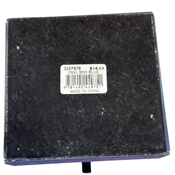 Small Decorative Owl Trinket Box Purple Acrylic Gift Boho 4x4” Storage jewelry - Picture 5 of 7